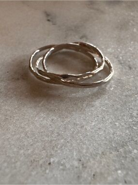 James Avery Hammered Triple Stacking Rings - Silver